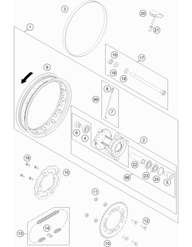 Rodamiento de Bolas 6202-2RSH/C3 Original...