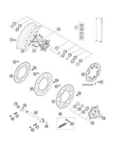 Grooved Ball Bear. 6205-2rshc3hmtf7 (KTM/HVA/GG)