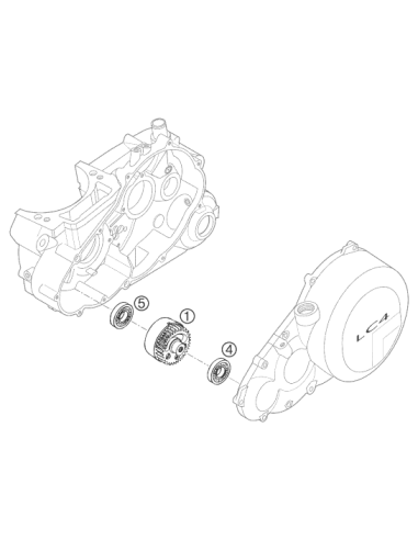 Grooved Ball Bear. TM 16004 C3 (KTM/HVA/GG) St:60