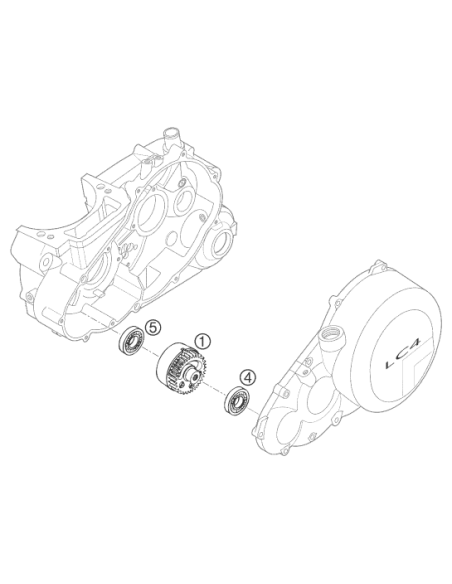 Grooved Ball Bear. TM 16004 C3 (KTM/HVA/GG) St:60