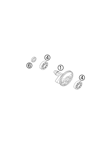 Grooved Ball Bear. TM 16004 C3 (KTM/HVA/GG) St:60