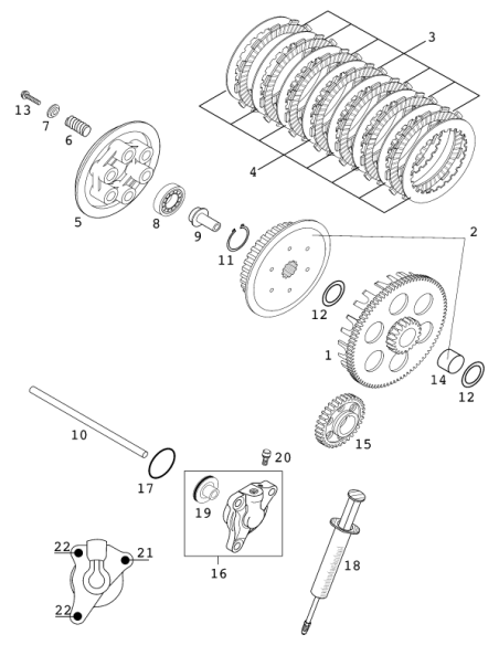Grooved Ball Bear. TM 16004 C3 (KTM/HVA/GG) St:60