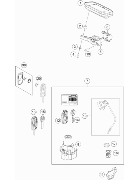 Flat Head Screw Iso7380 M5x8 A2 Tx25 (KTM/HVA/GG)