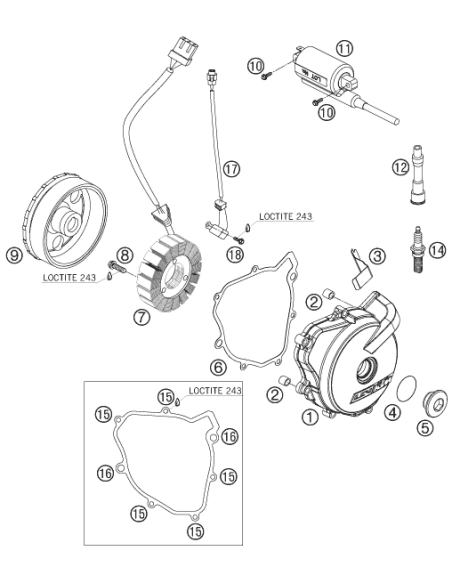 O-ring 24.00x2.50 Viton (KTM/HVA/GG)