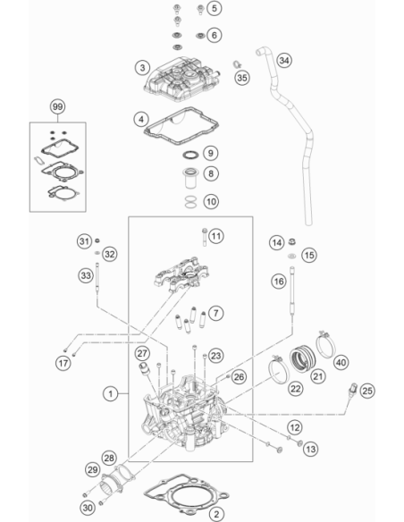 O-ring 9x1,5 V80 SH (KTM/HVA/GG)