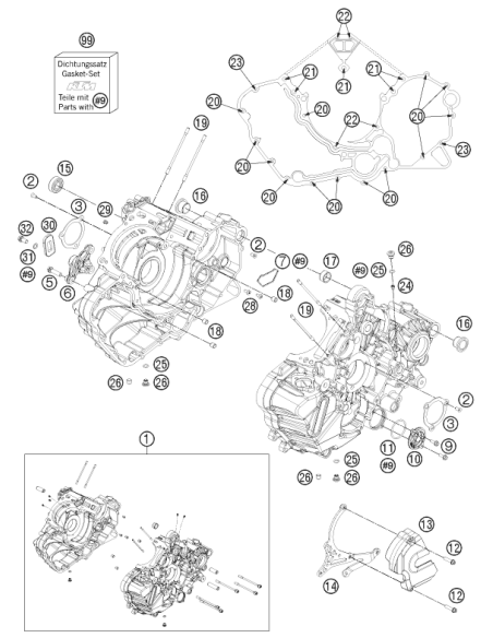 O-ring 9x1,5 V80 SH (KTM/HVA/GG)