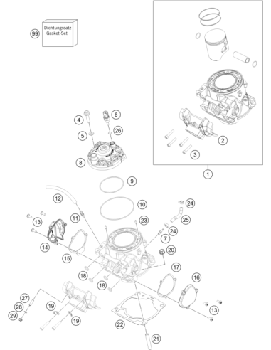 O-ring 10.00x2.00 Silicone (KTM/HVA/GG)