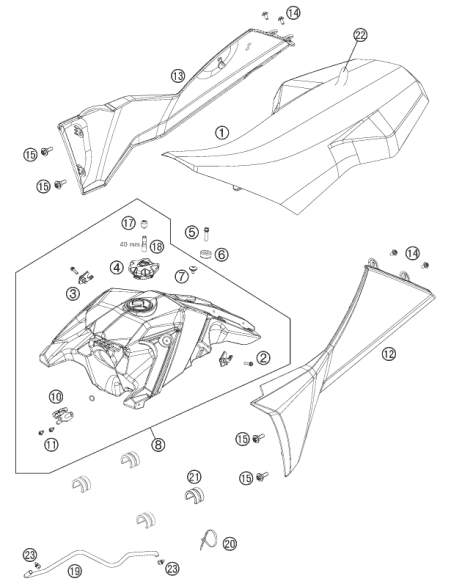 O-ring 13,00x2,30 (KTM/HVA/GG)