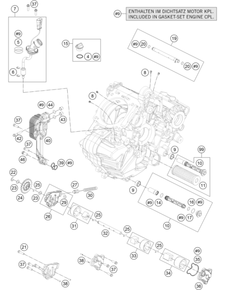 O-ring 19,00x3,00 NBR (KTM/HVA/GG)