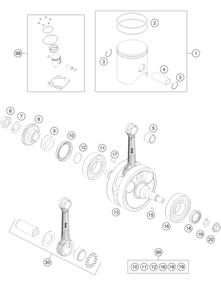 O-ring 25,00x1,50 NBR 70 (KTM/HVA/GG)