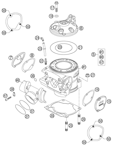 Junta Torica O-ring 80,00x2,00 Viton (KTM/HVA/GG)