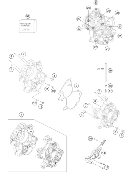 Stud DIN 835 M8x32 (KTM/HVA/GG)
