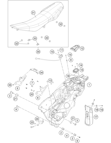 Lock Screw M6x12 Ripp Lock (KTM/HVA/GG)