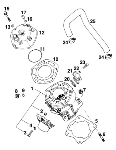 AH Screw Din0912-m 6x25 (KTM/HVA/GG)