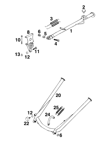 HH Screw Din0933-m 8x25 (KTM/HVA/GG)