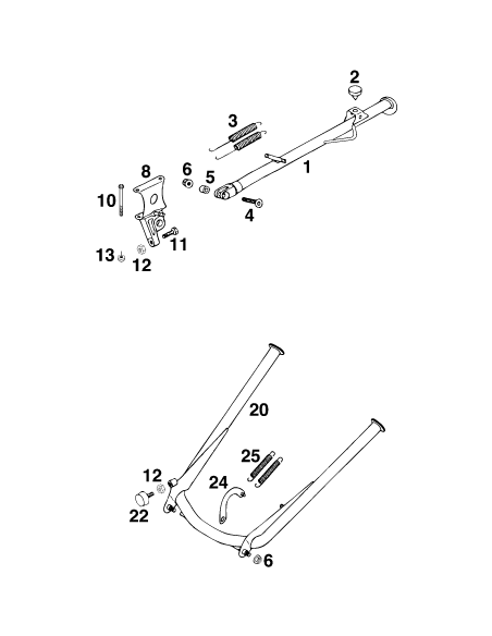 HH Screw Din0933-m 8x25 (KTM/HVA/GG)