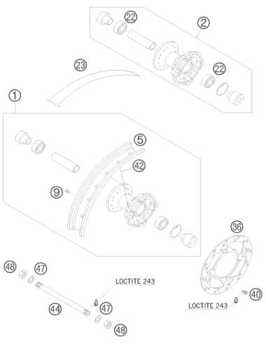 NUT M12x1 H10 Waf19 DIN 934 (KTM/HVA/GG)