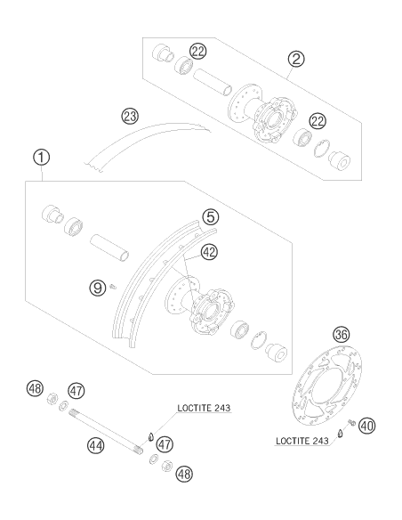 NUT M12x1 H10 Waf19 DIN 934 (KTM/HVA/GG)
