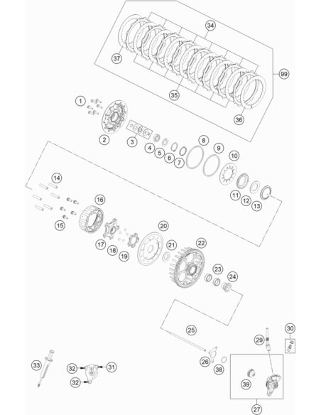Hexagon NUT Din0936-m18x1,5 R. (KTM/HVA/GG)