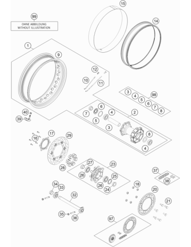 Hexag. NUT DIN 980v M10x1.25 SL (KTM/HVA/GG)