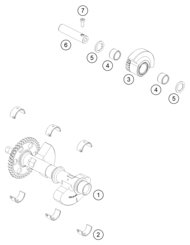 Cylind. Scr. Din6912 M5x12 8.8 (KTM/HVA/GG)