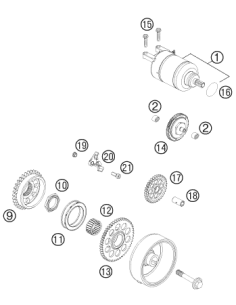 AH Screw Din6912-m 6x16 (KTM/HVA/GG) 2