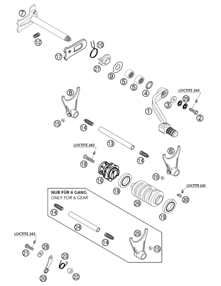 AH Screw Din6912 M 6x30 (KTM/HVA/GG)