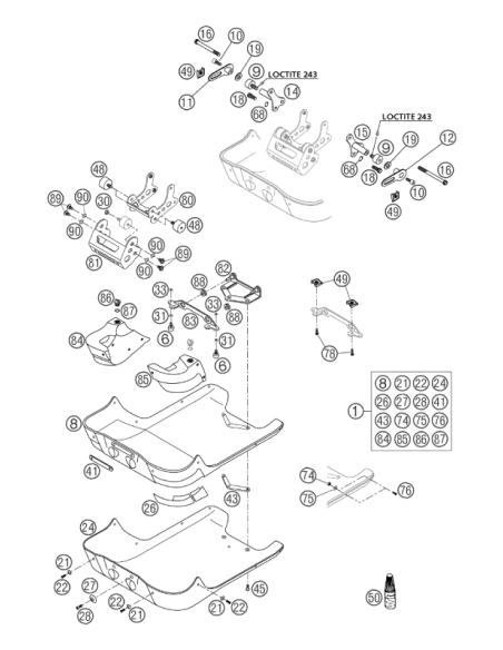 Self Locking NUT Din0985-m 8 (KTM/HVA/GG)