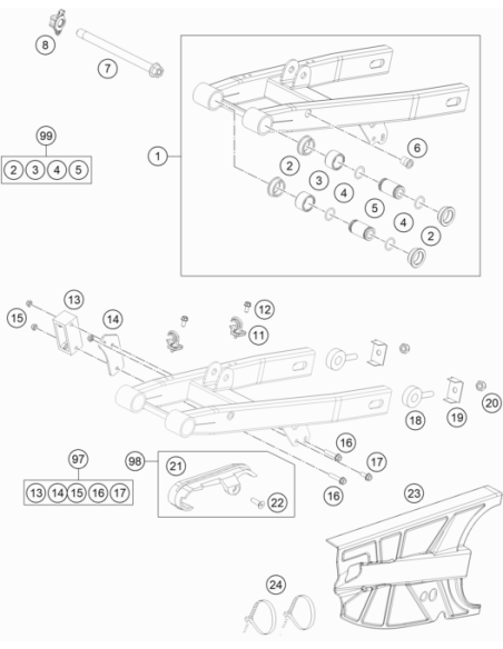 Flat Head Din7991-m 6x20 (KTM/HVA/GG)