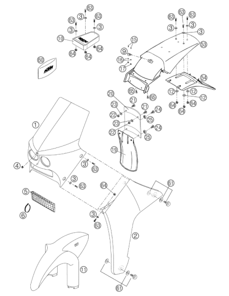 Flat Head Din7991-m 6x20 (KTM/HVA/GG)