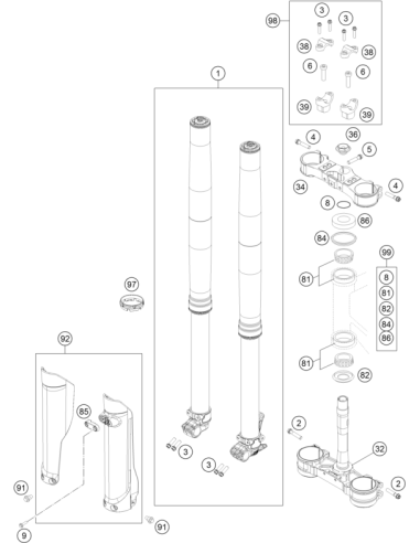 Fork Enduro 350/450/500 (WP)
