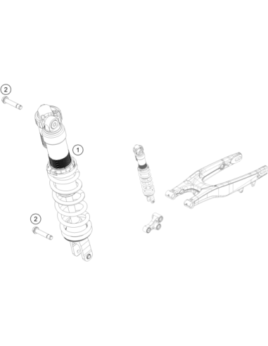 Shock Absorber 250 SX 2021 (KTM/HVA/GG) St:50