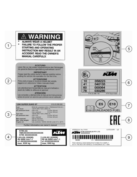 Sticker "eac (KTM/HVA/GG)