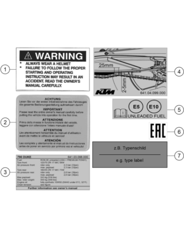 Sticker Fuel Labelling (KTM/HVA/GG)