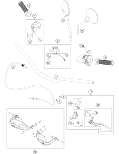 Handguard KIT HQV Black (KTM/HVA/GG)