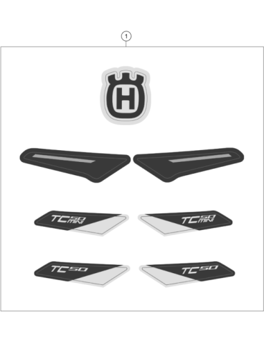 Graphics KIT TC 50 / Mini 2021 (KTM/HVA/GG)