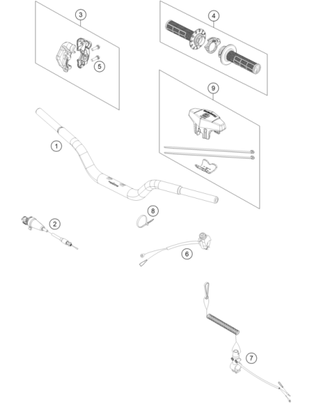 Handlebar PAD Cmpl. (KTM/HVA/GG)