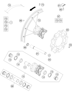 Brake Disc Front D=240mm (KTM/HVA/GG)