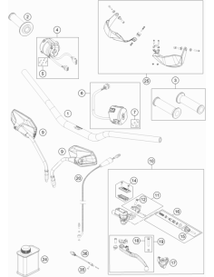 Cover Hydr. Clutch DOT Cpl. (KTM/HVA/GG) St:50 2