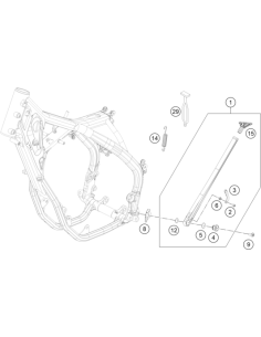 Side Stand Cmpl. (KTM/HVA/GG)