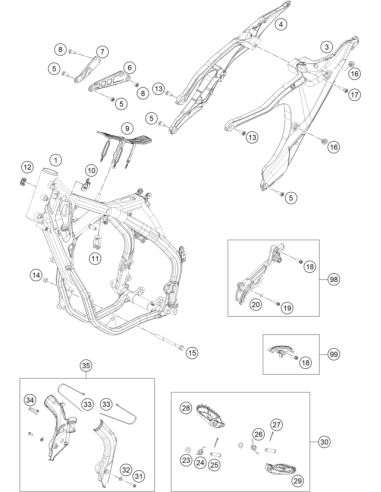 Frame Protection SET (KTM/HVA/GG)