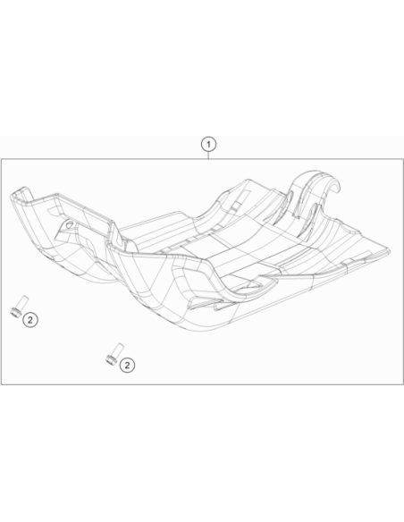 Skidplate 450/500 Complete (KTM/HVA/GG)