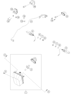 Wiring Harness, Rear (KTM/HVA/GG)