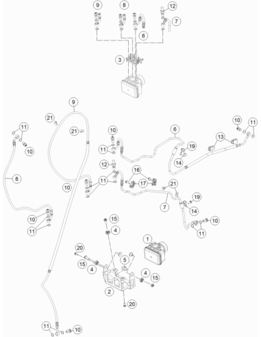 Bracket Plate Abs-modul (KTM/HVA/GG)