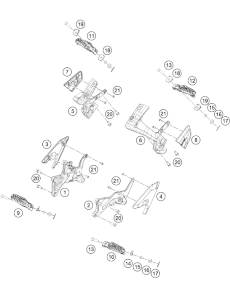PIN FOR Front Footpeg (KTM/HVA/GG)