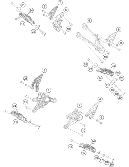 PIN FOR Front Footpeg (KTM/HVA/GG)