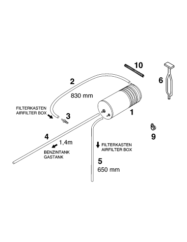 Pvc-hose 4x6mm (KTM/HVA/GG)