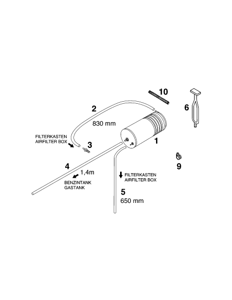 Pvc-hose 4x6mm (KTM/HVA/GG)