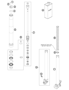 Fork Outer Tube 36x425 Dt44 Db48 (WP) 2