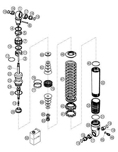 Lock NUT Shock M44x1,5 (WP)